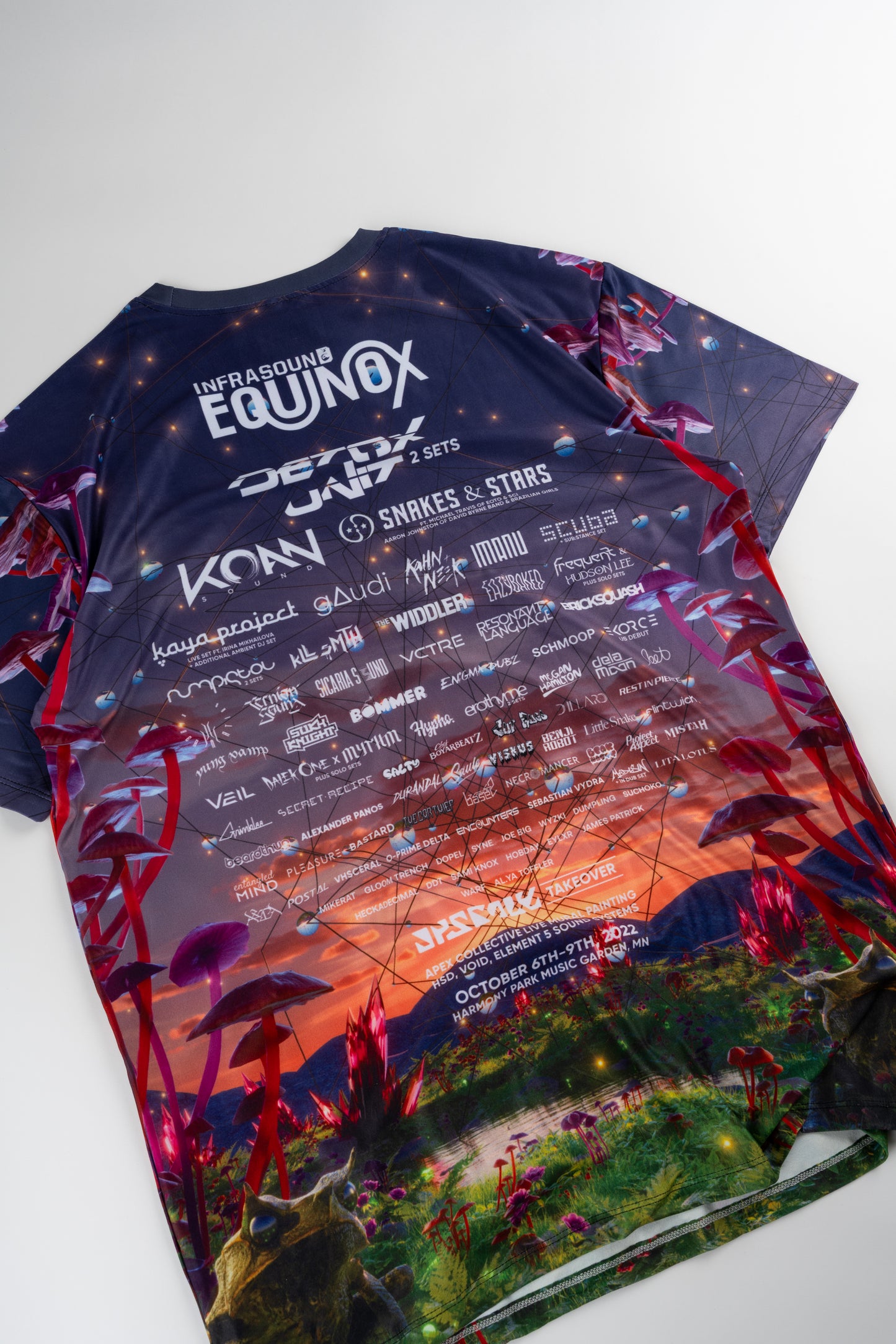 Infrasound X Dro1d 2022 Equinox Lineup Tee