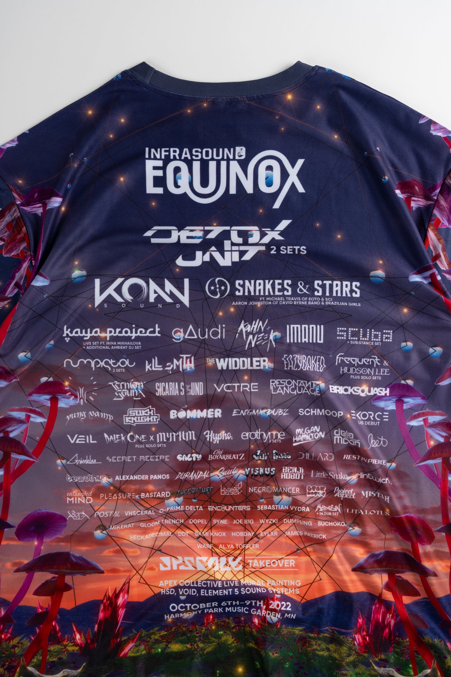 Infrasound X Dro1d 2022 Equinox Lineup Tee