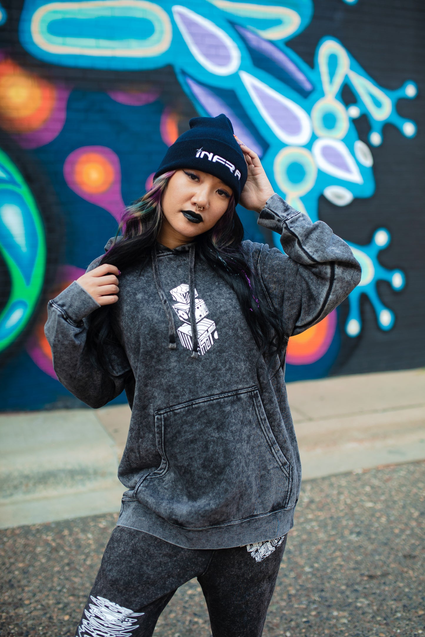 Infrasound x Apex Collective Mineral Wash Hoodie