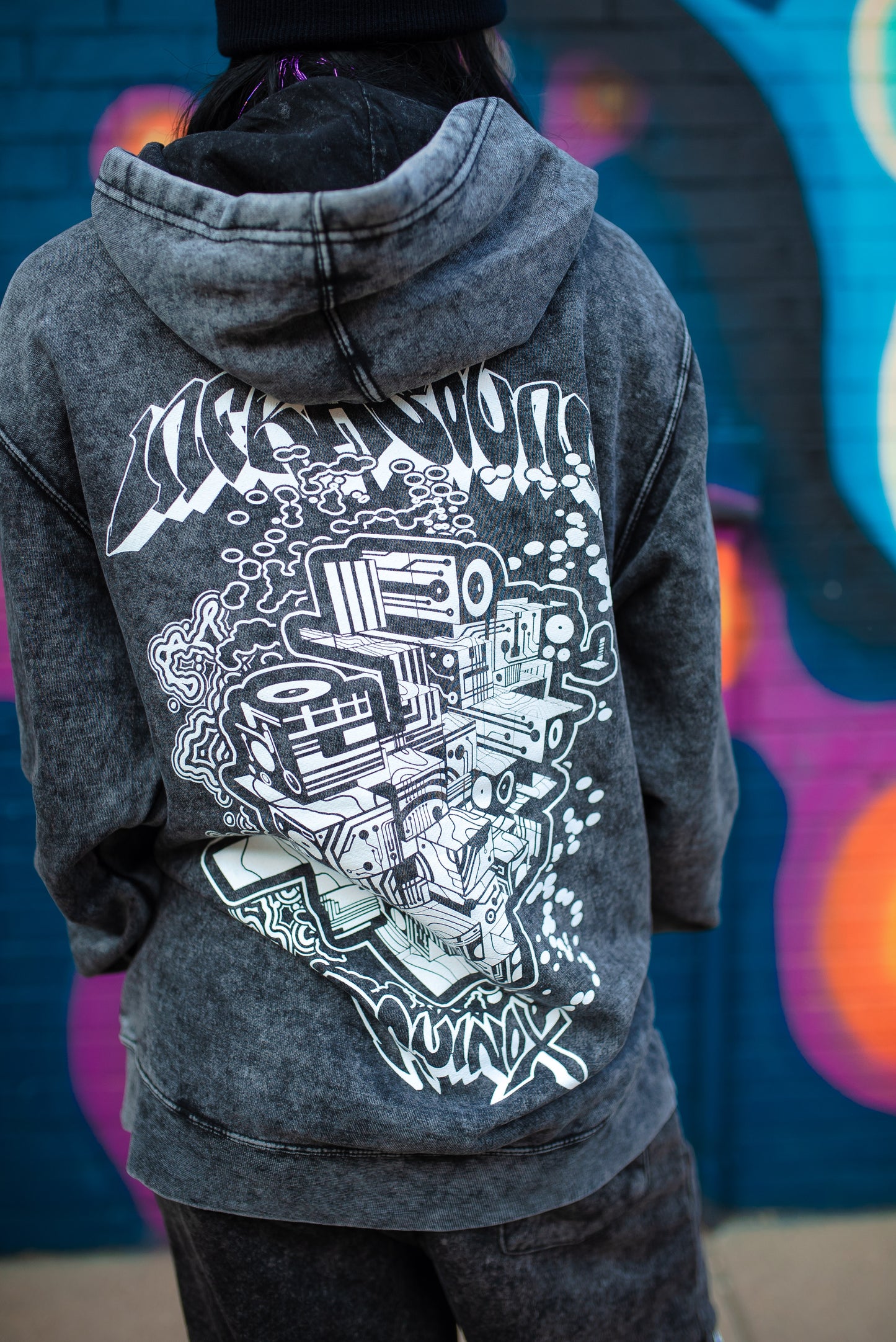 Infrasound x Apex Collective Mineral Wash Hoodie