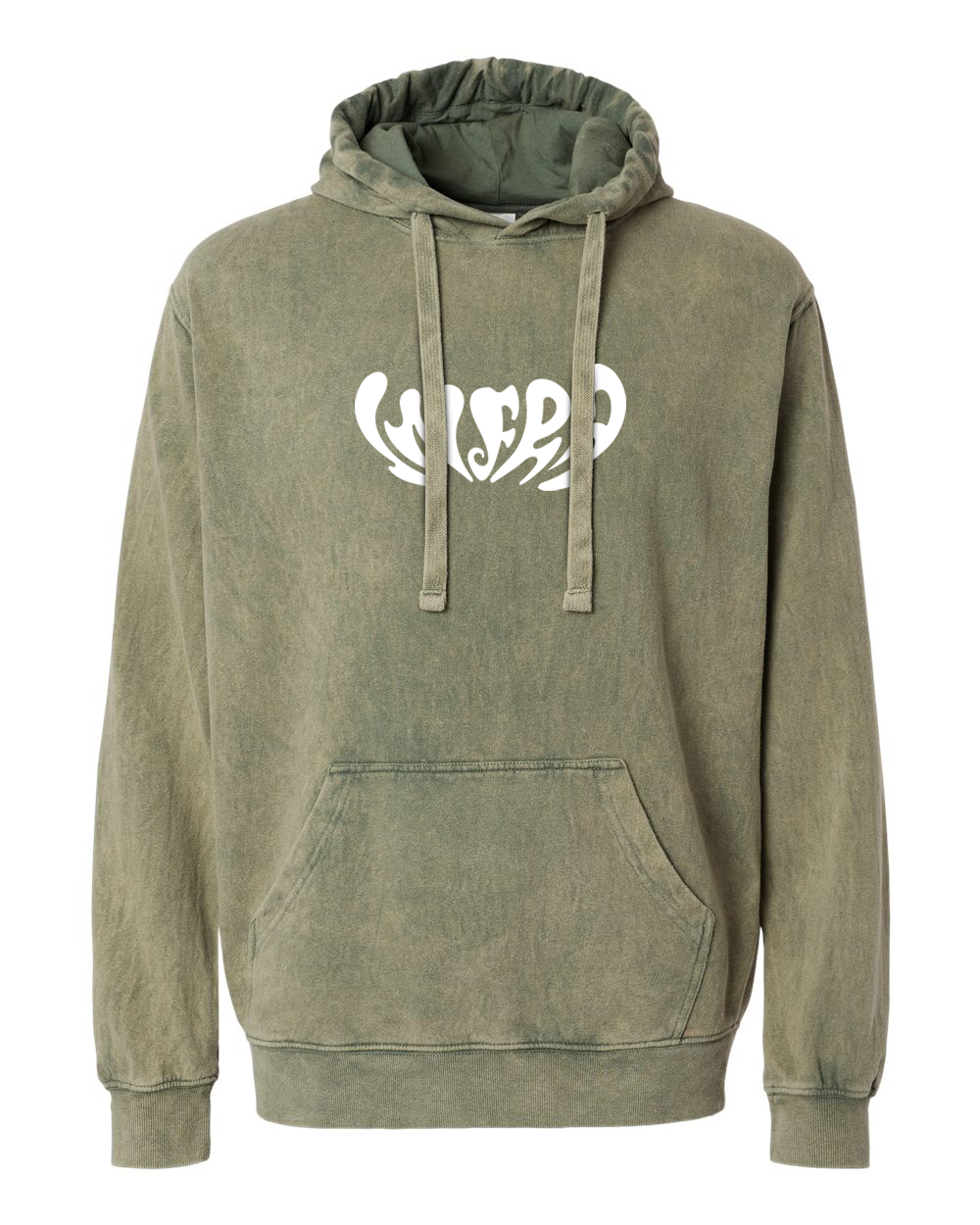 Infrasound x Sig Natur Green Mineral Wash Hoodie