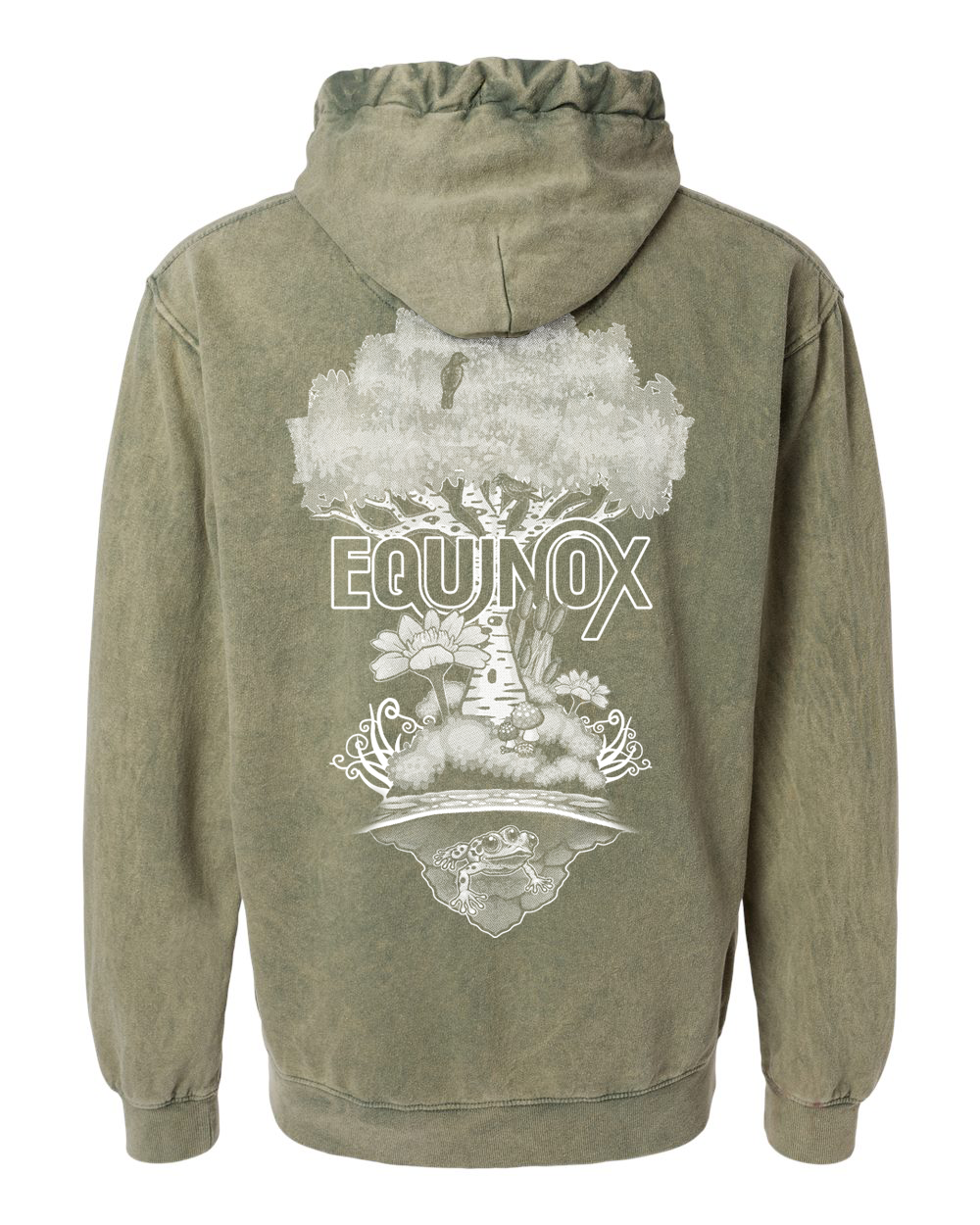 Infrasound x Sig Natur Green Mineral Wash Hoodie